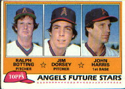 1981 Topps Baseball Cards      214     Ralph Botting/Jim Dorsey/John Harris RC